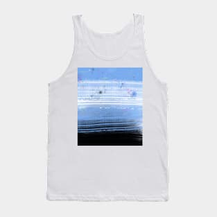 Abstract Landscape Blue Black Tank Top